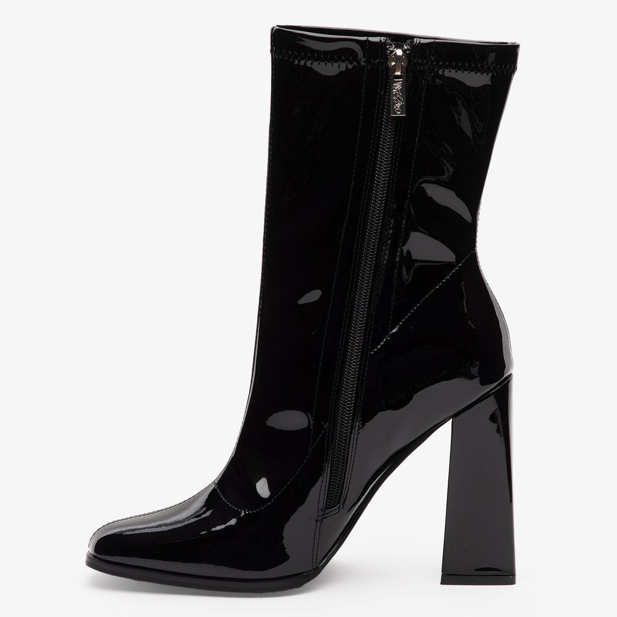 MOSSIMO - Botas para Mujer con tacón Cuadrado Efes Mossimo Negras