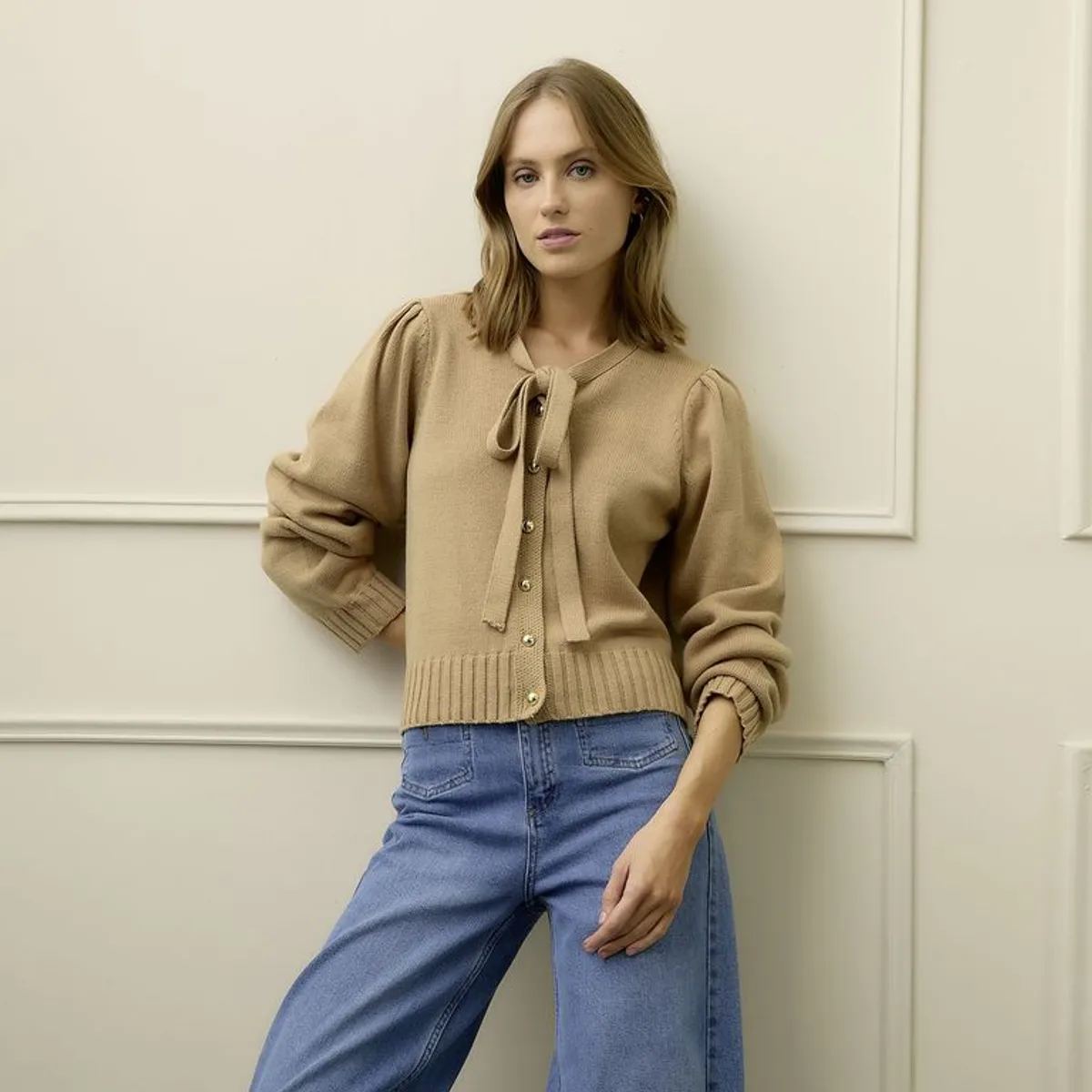 BASEMENT - Cardigan Mujer  de Algodón Basement