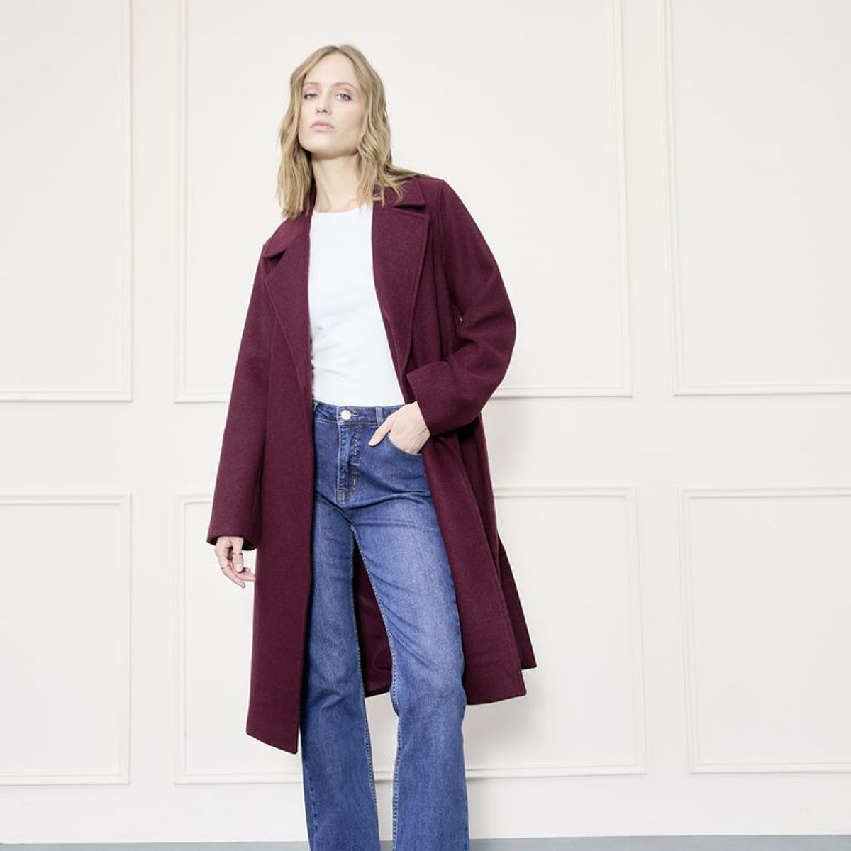 BASEMENT - Abrigo Mujer de  Lana Basement