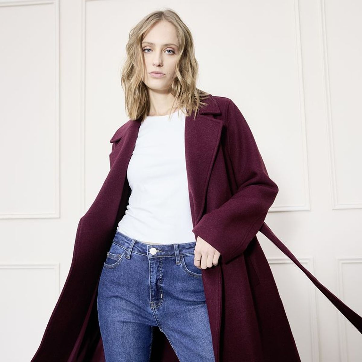 BASEMENT - Abrigo Mujer de  Lana Basement