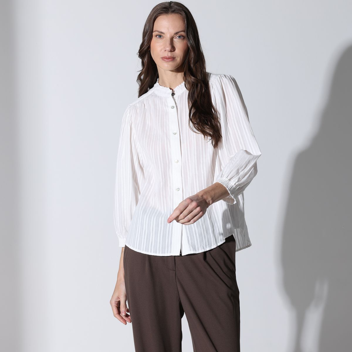 NEWPORT - Blusa Mujer  Manga Larga De Algodón Newport