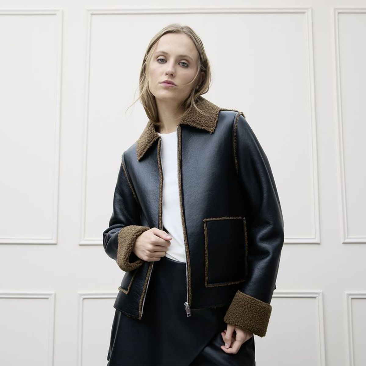 BASEMENT - Chaqueta Mujer Ovejera  Basement