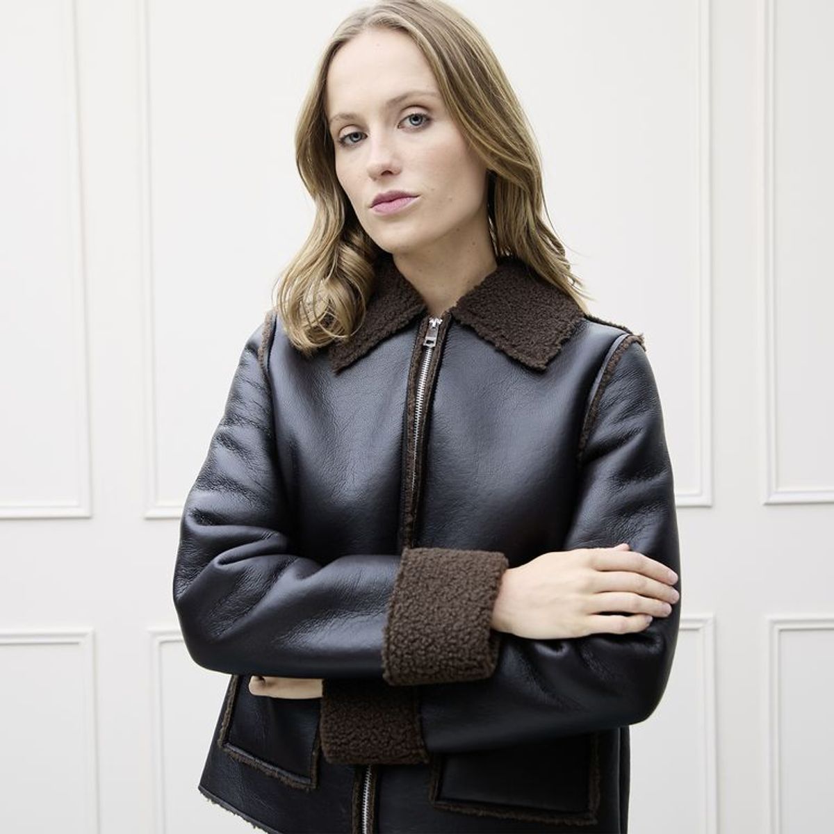 BASEMENT - Chaqueta Mujer Ovejera  Basement