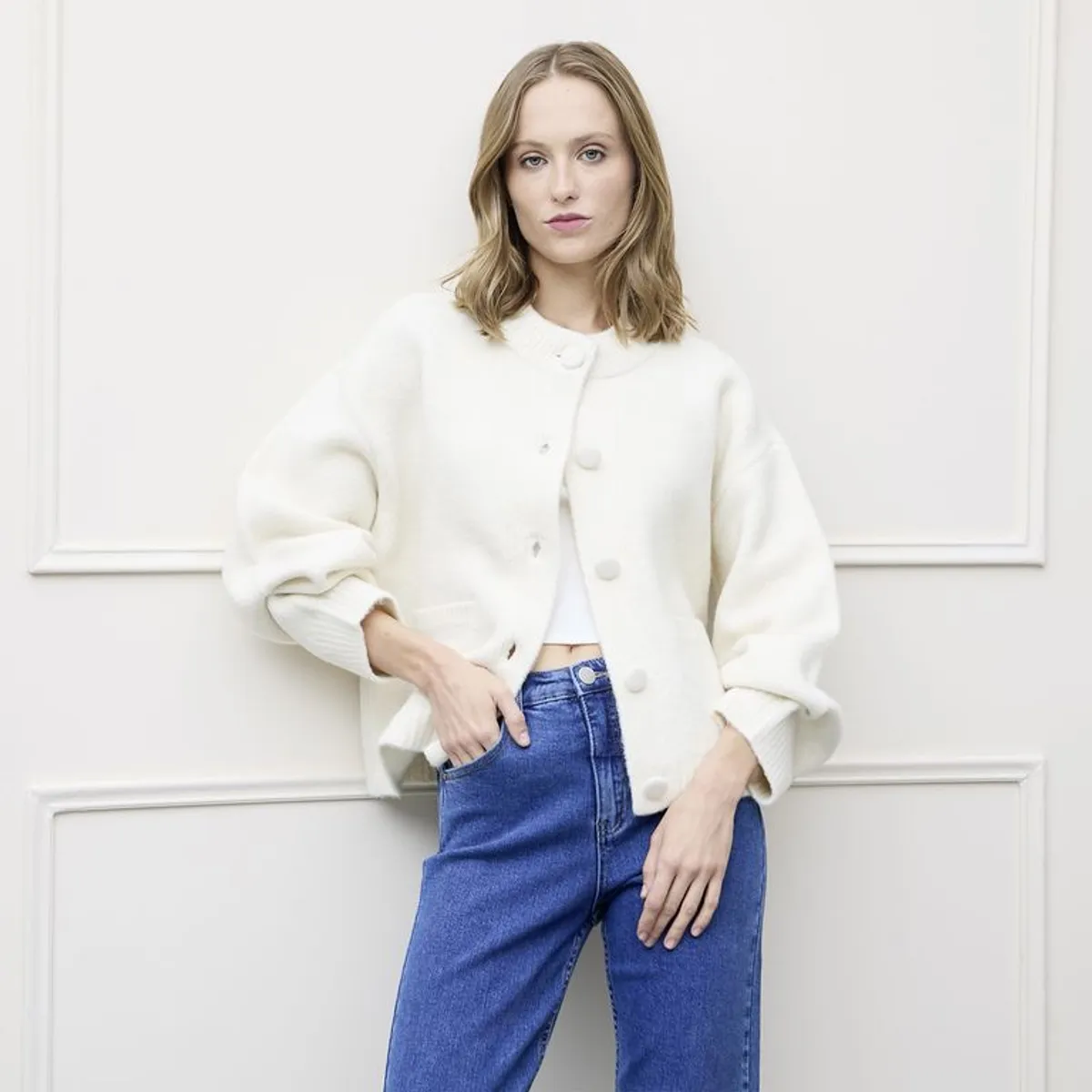 BASEMENT - Cardigan Mujer Basement