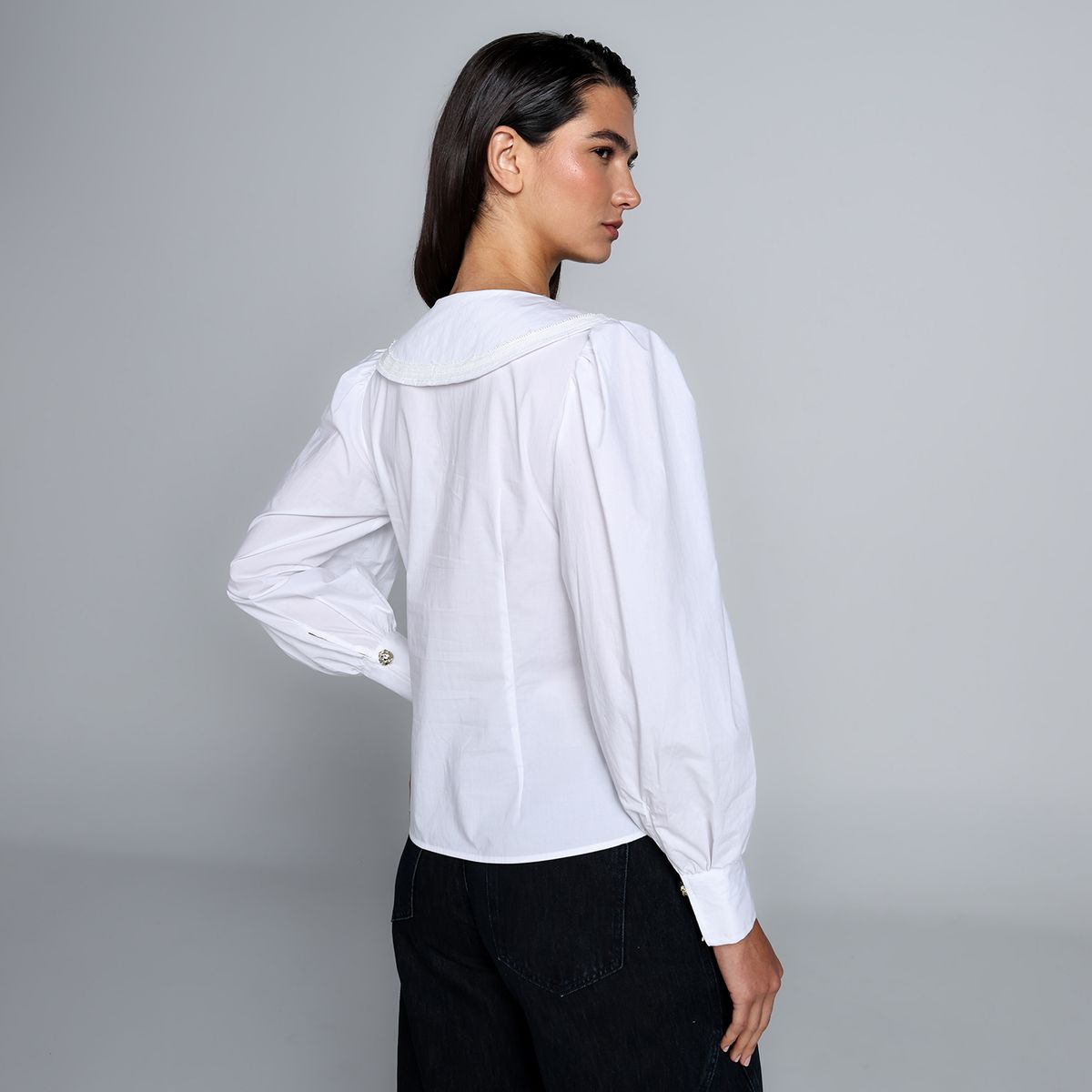 BASEMENT - Blusa Mujer  Manga Larga De Algodón Basement