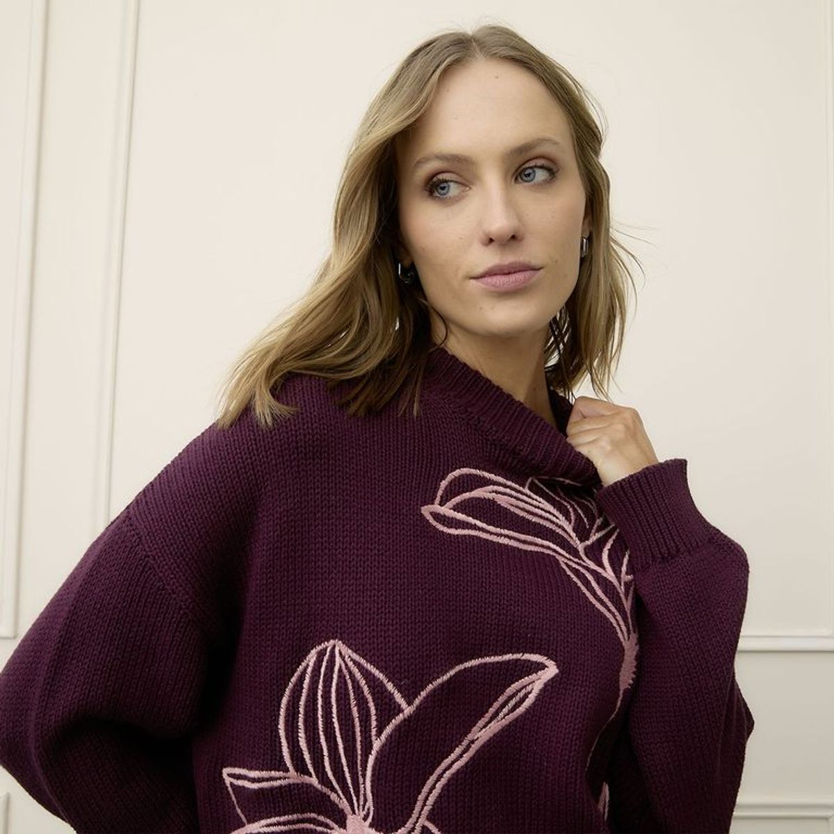 BASEMENT - Saco Mujer Bordado de Algodón Basement