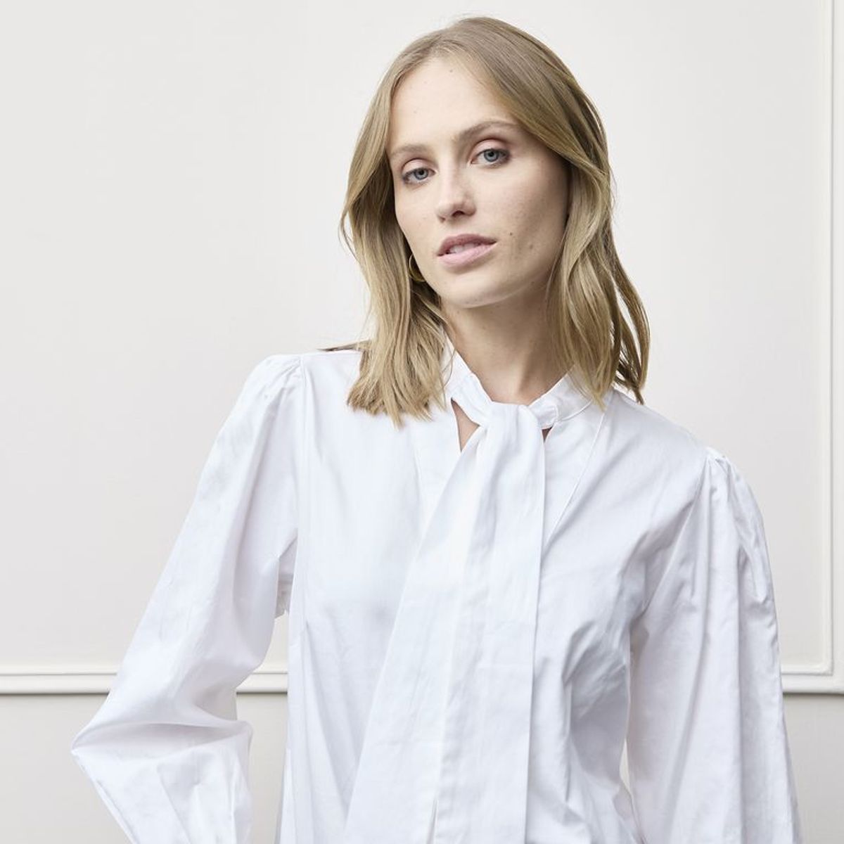 BASEMENT - Blusa Mujer Manga larga de Algodón Basement