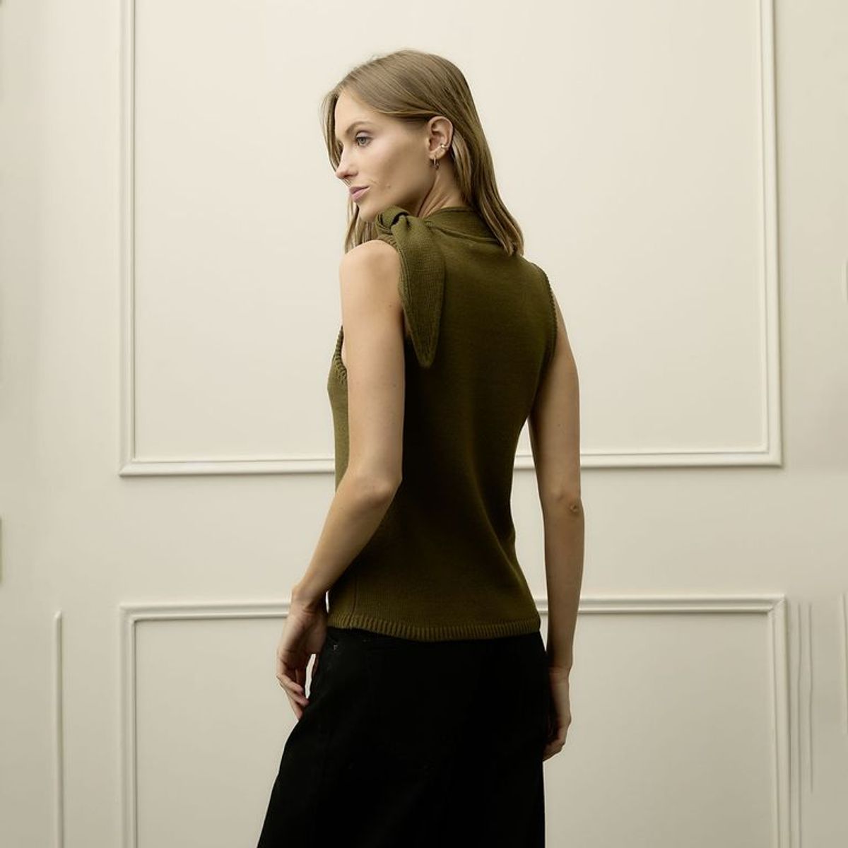 BASEMENT - Chaleco Mujer  de Algodón Basement