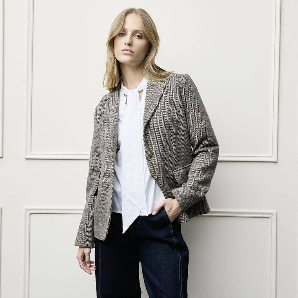 BASEMENT - Blazer Mujer Estampado Basement