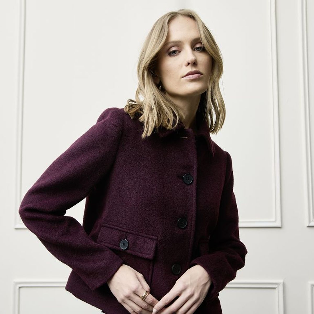 BASEMENT - Chaqueta Mujer  Lana Basement