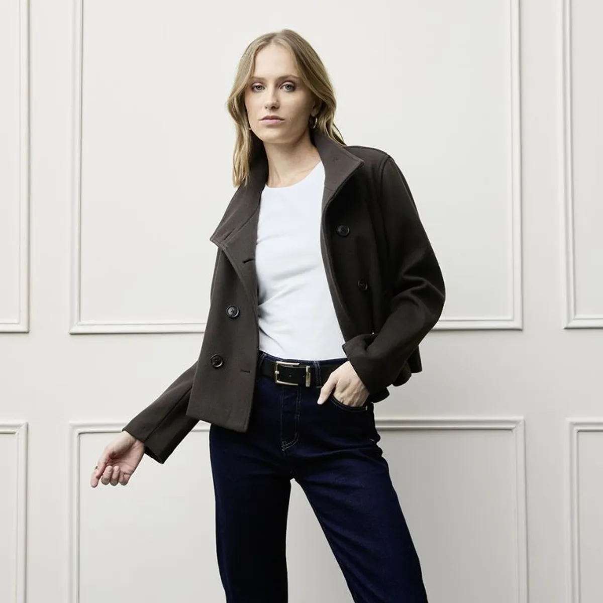 BASEMENT - Chaqueta Mujer  Lana Basement