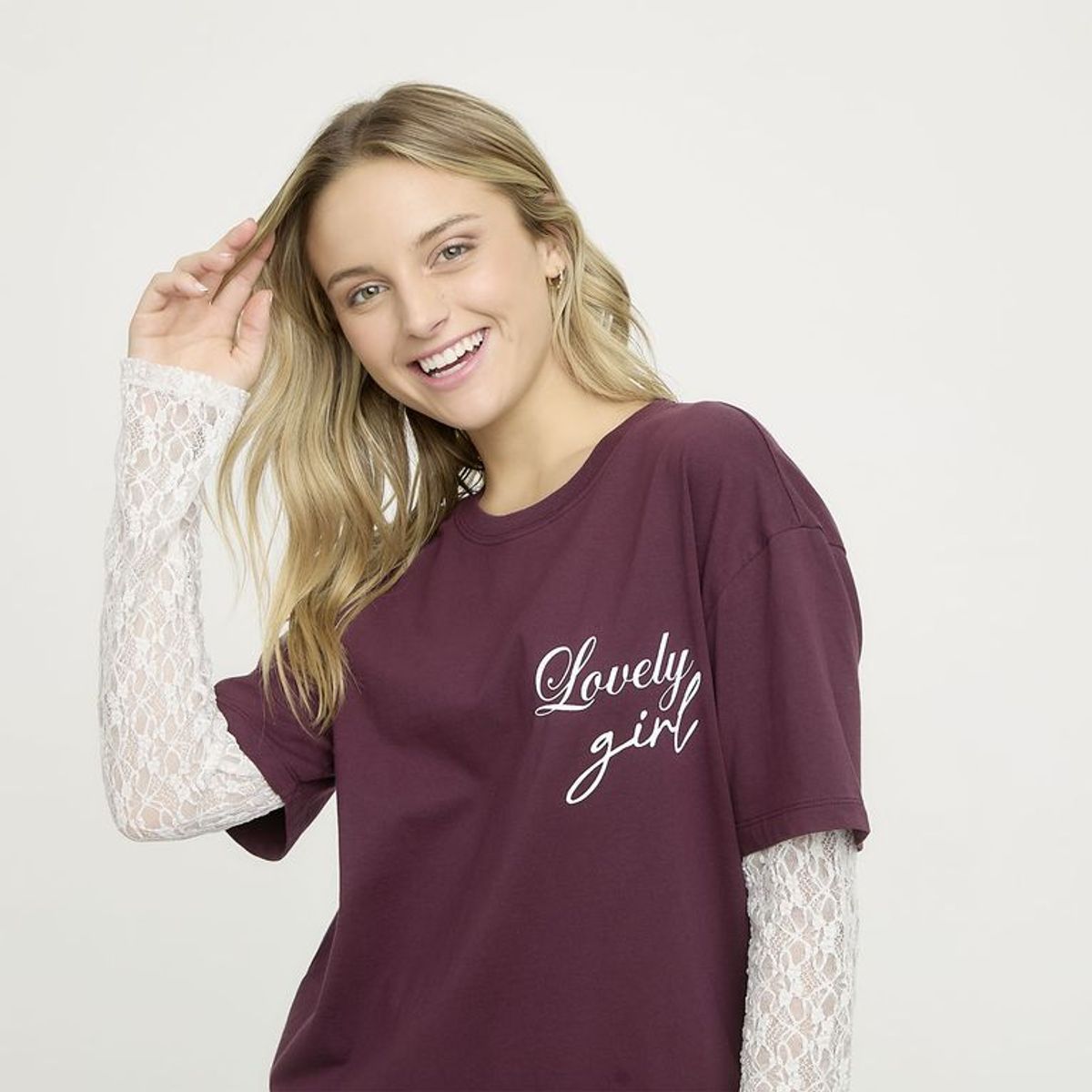 SYBILLA - Camiseta Mujer Manga corta de Algodón Sybilla