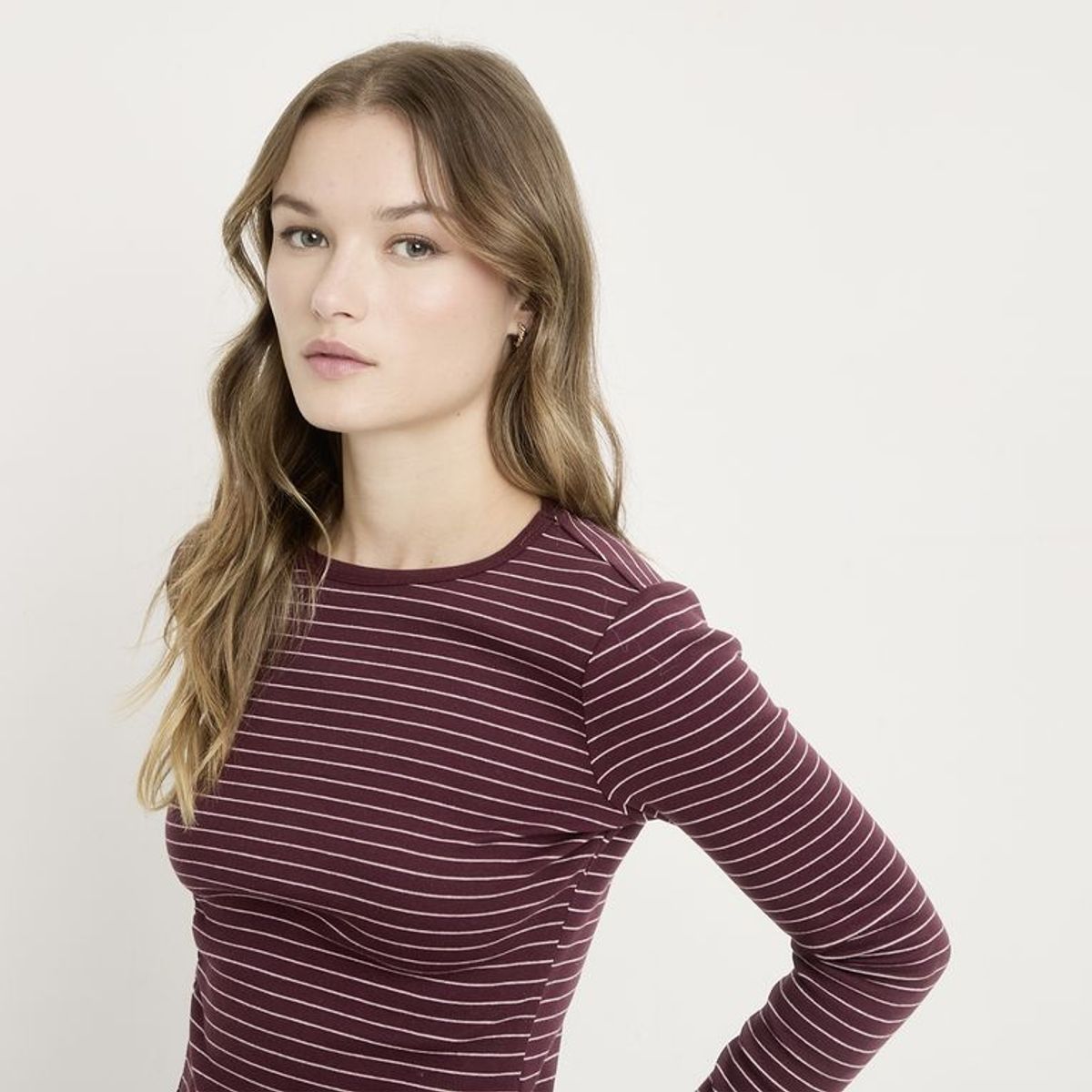 SYBILLA - Blusa Mujer Manga larga de Algodón Sybilla