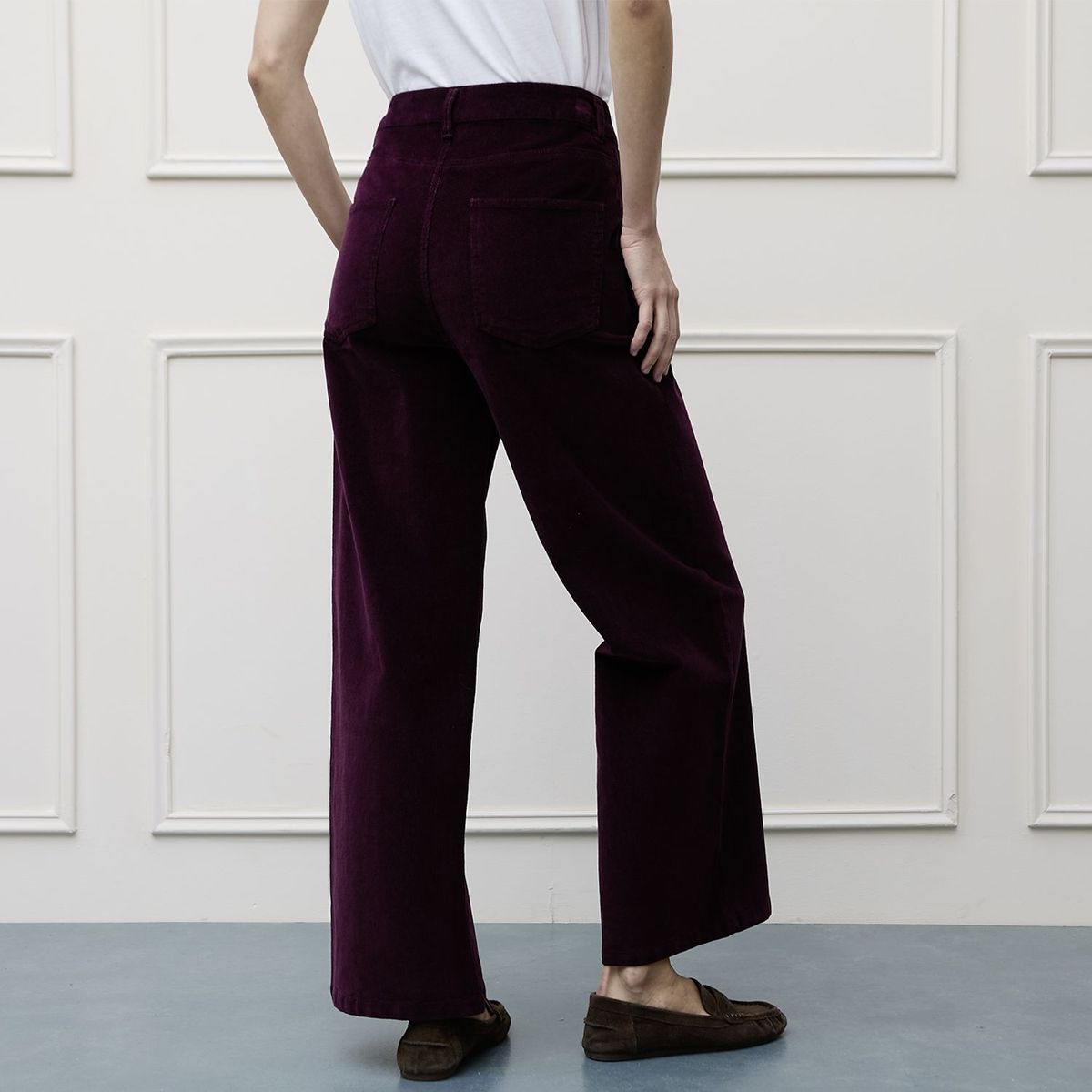 BASEMENT - Pantalón Wide leg Mujer Tiro medio Basement