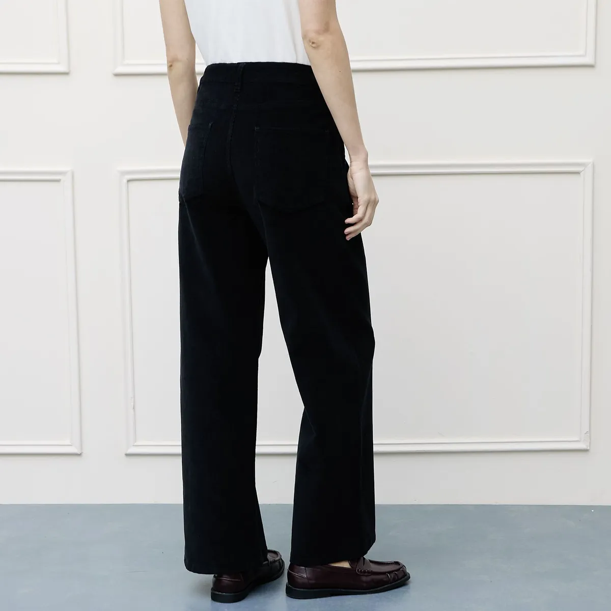 BASEMENT - Pantalón Wide leg Mujer Tiro medio Basement