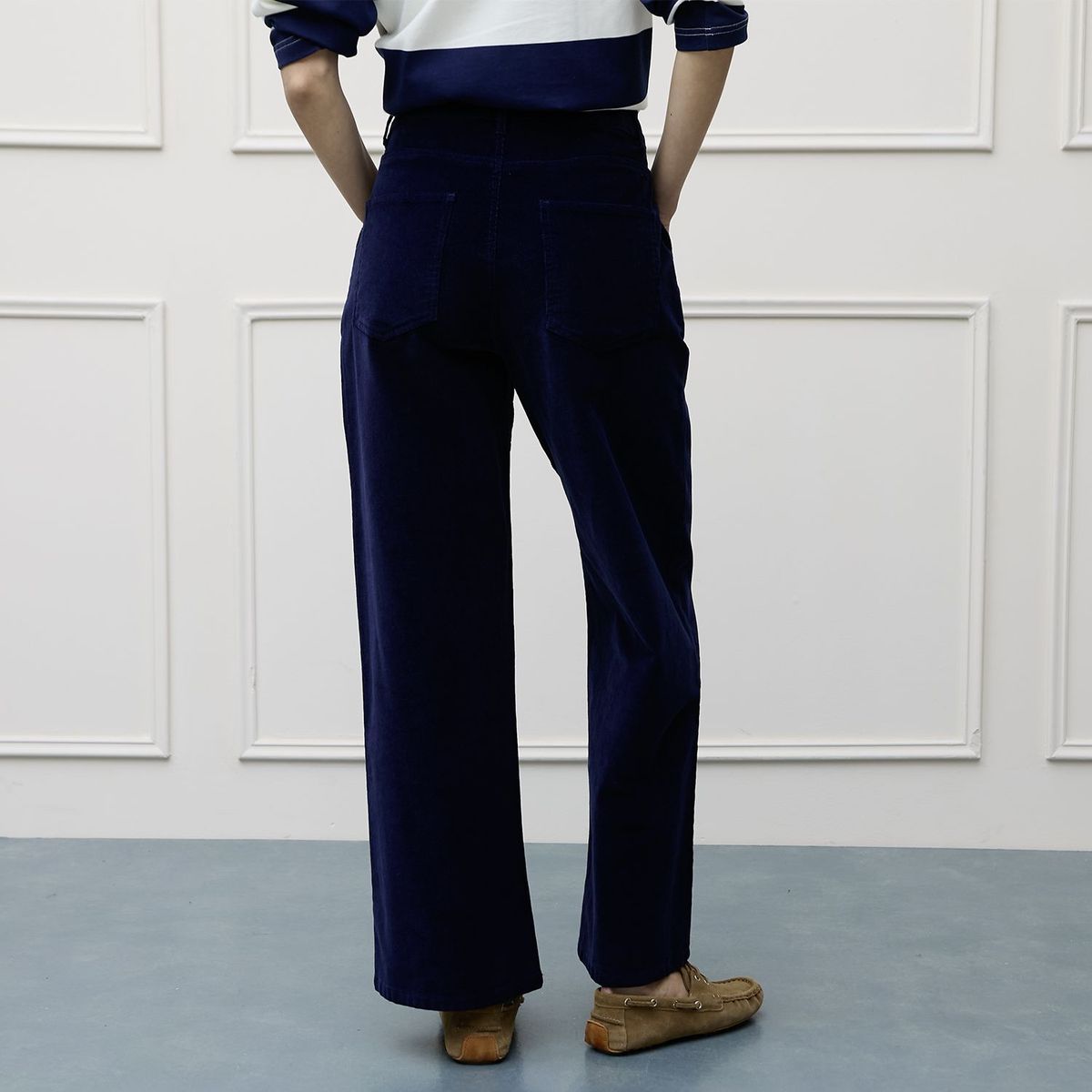 BASEMENT - Pantalón Wide leg Mujer Tiro medio Basement