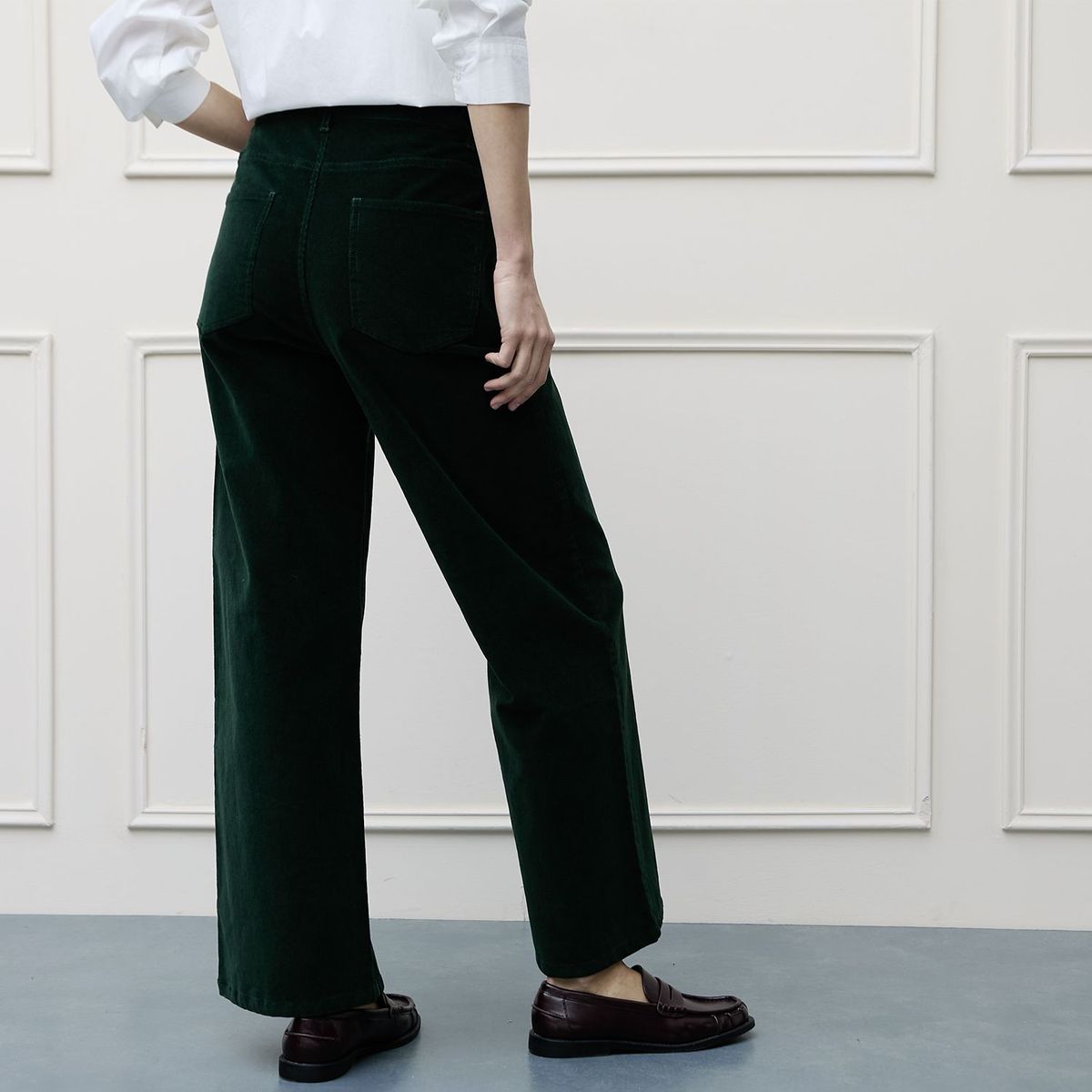 BASEMENT - Pantalón Wide leg Mujer Tiro medio Basement