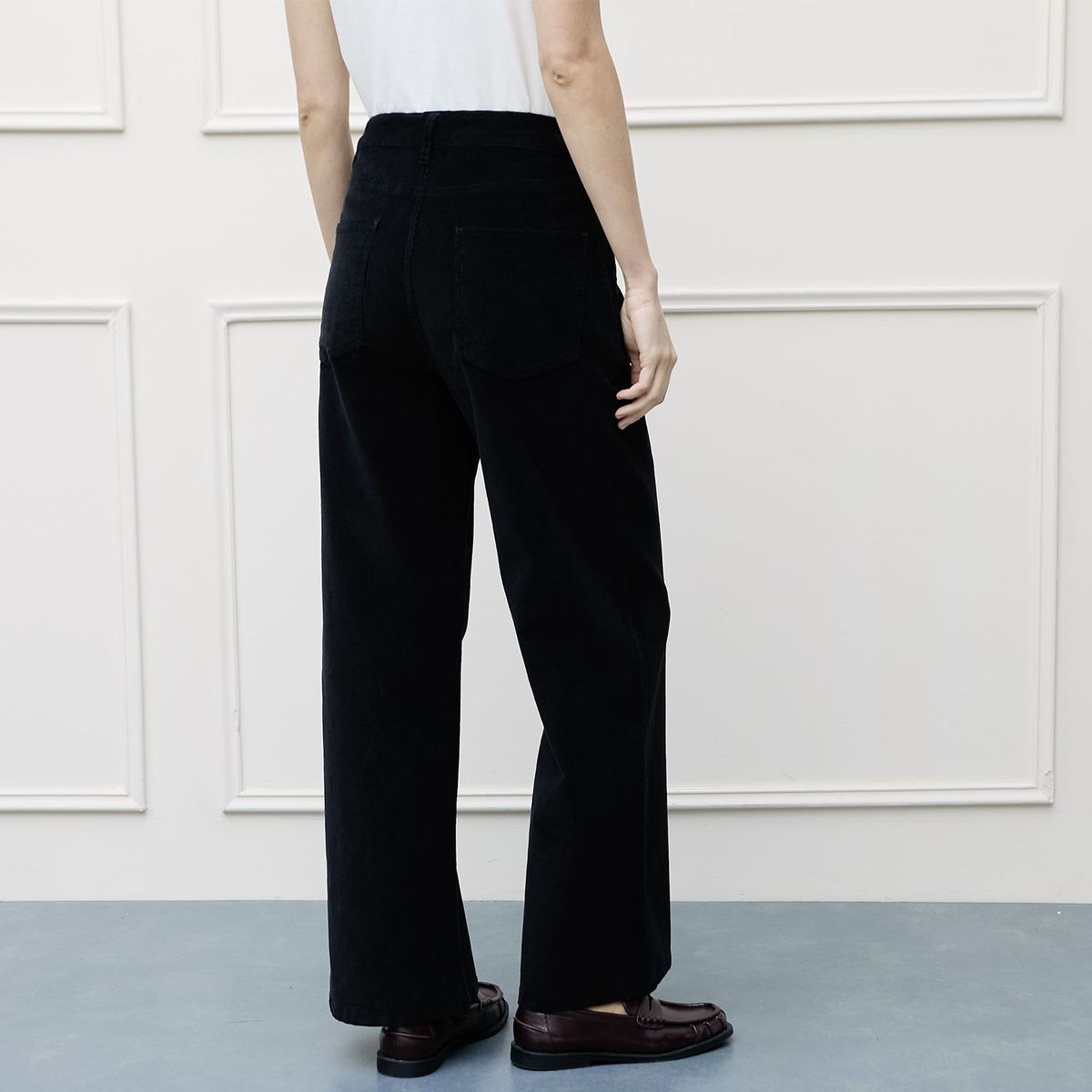 BASEMENT - Pantalón Wide leg Mujer Tiro medio Basement
