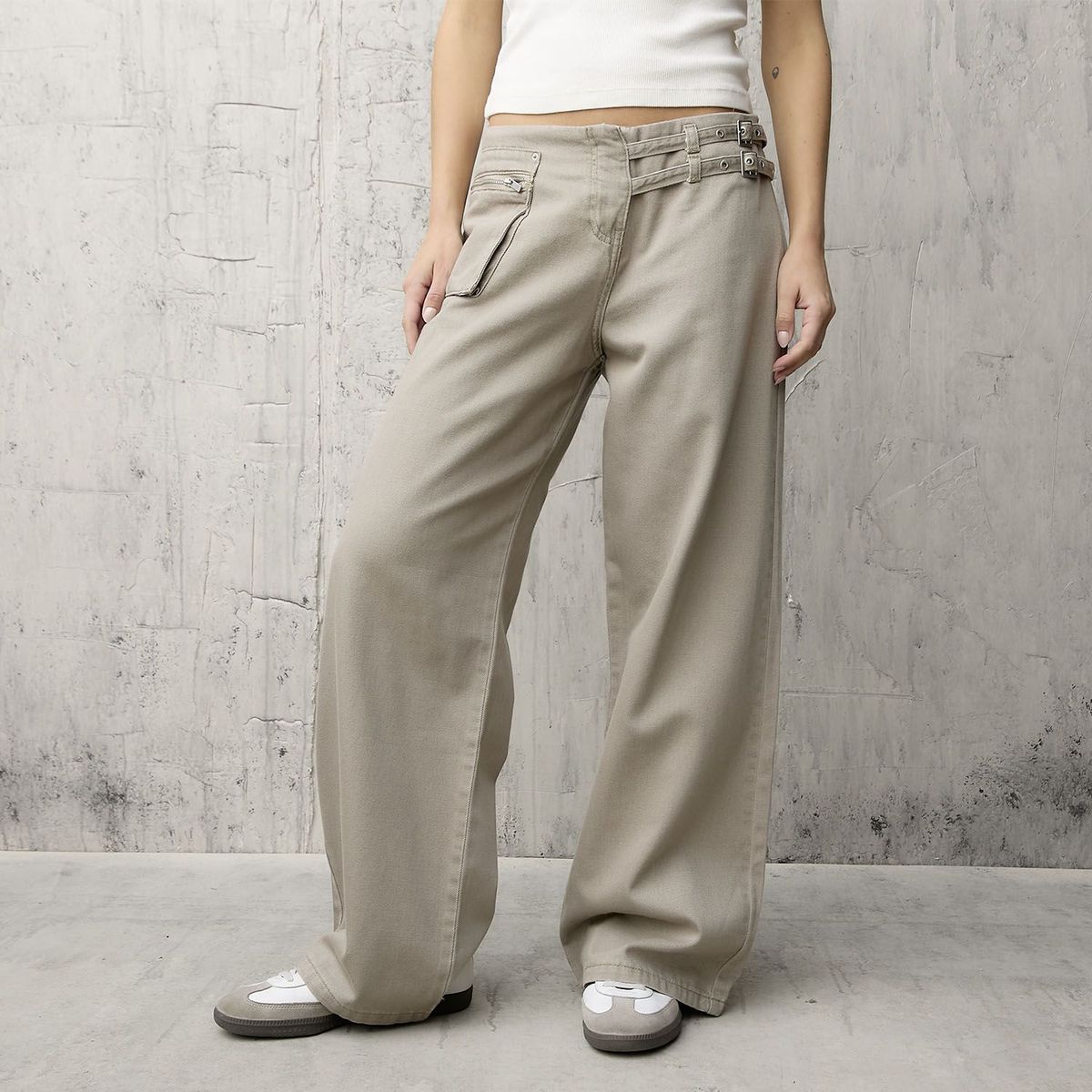 DENIMLAB - Jean Wide leg Mujer Tiro medio Denimlab