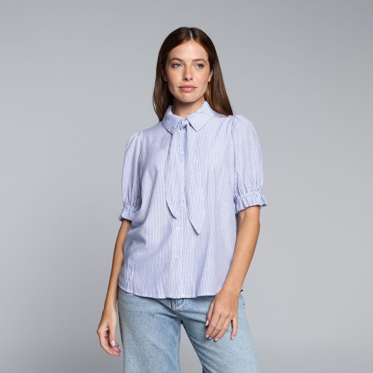 BASEMENT - Blusa Mujer Manga corta Basement