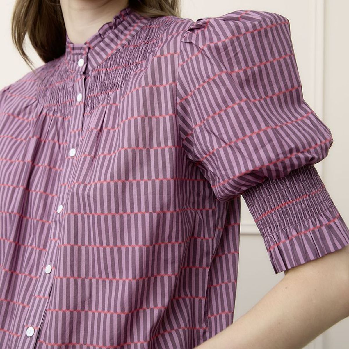 BASEMENT - Blusa Mujer Manga Corta de Algodón Basement