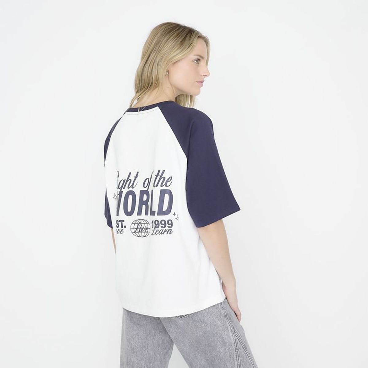 SYBILLA - Camiseta Mujer con Estampado Manga corta de Algodón Sybilla