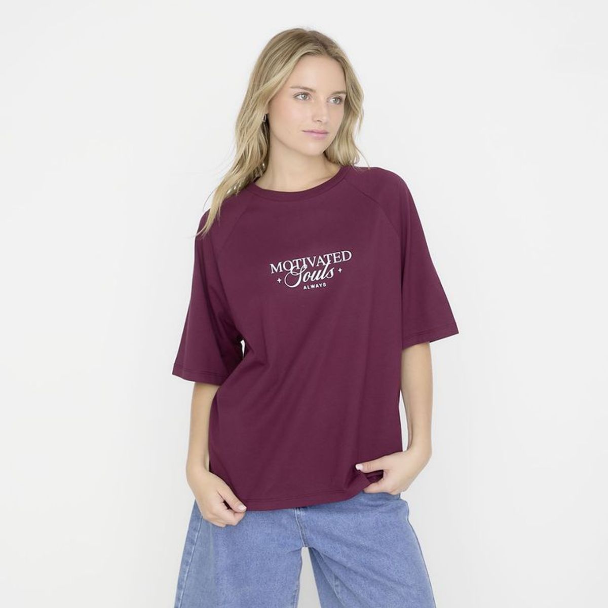 SYBILLA - Camiseta Mujer con Estampado Manga corta de Algodón Sybilla