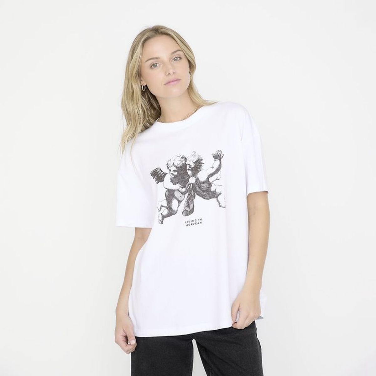 SYBILLA - Camiseta Mujer con Estampado Manga corta de Algodón Sybilla