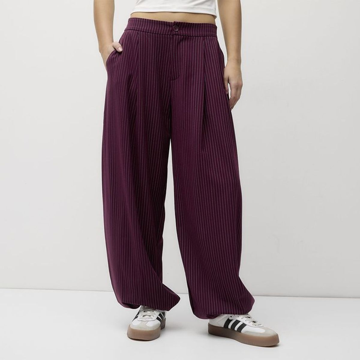 SYBILLA - Pantalón Balloon Mujer Tiro medio Sybilla