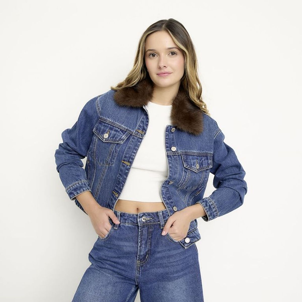 SYBILLA - Chaqueta de jean Mujer de Algodón Sybilla