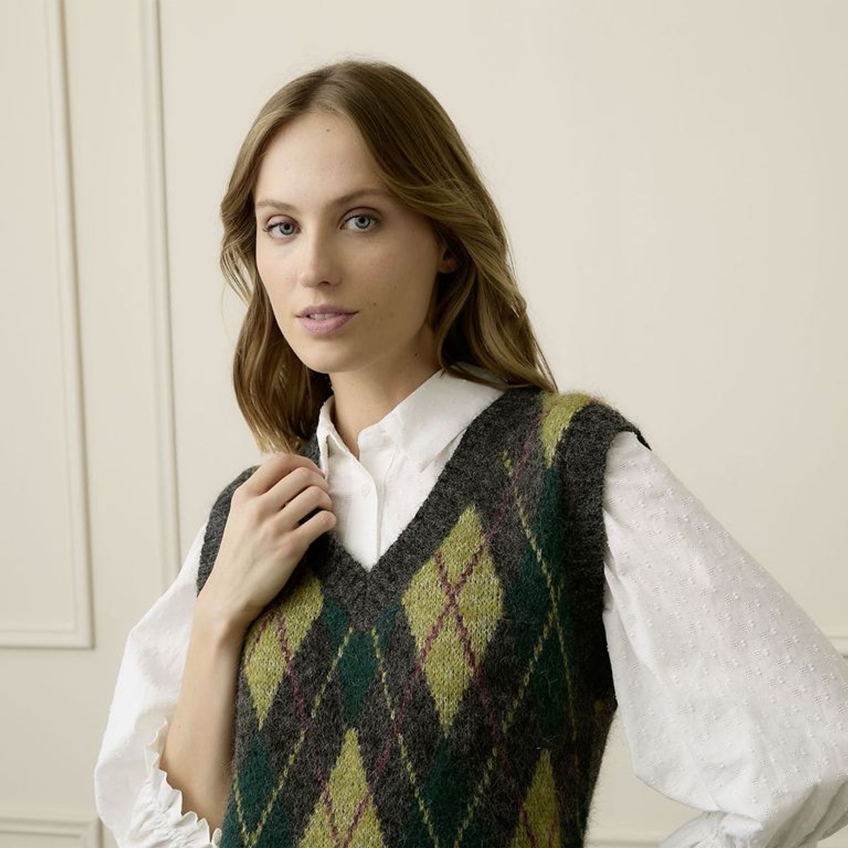 BASEMENT - Chaleco Mujer Tejido de Algodón Basement