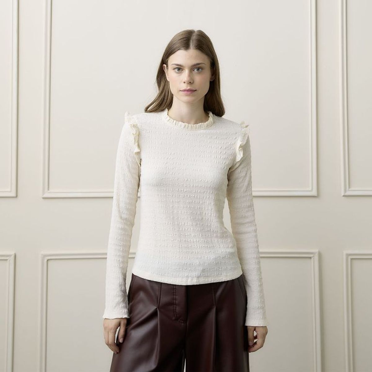 BASEMENT - Blusa Mujer  Manga Larga Basement