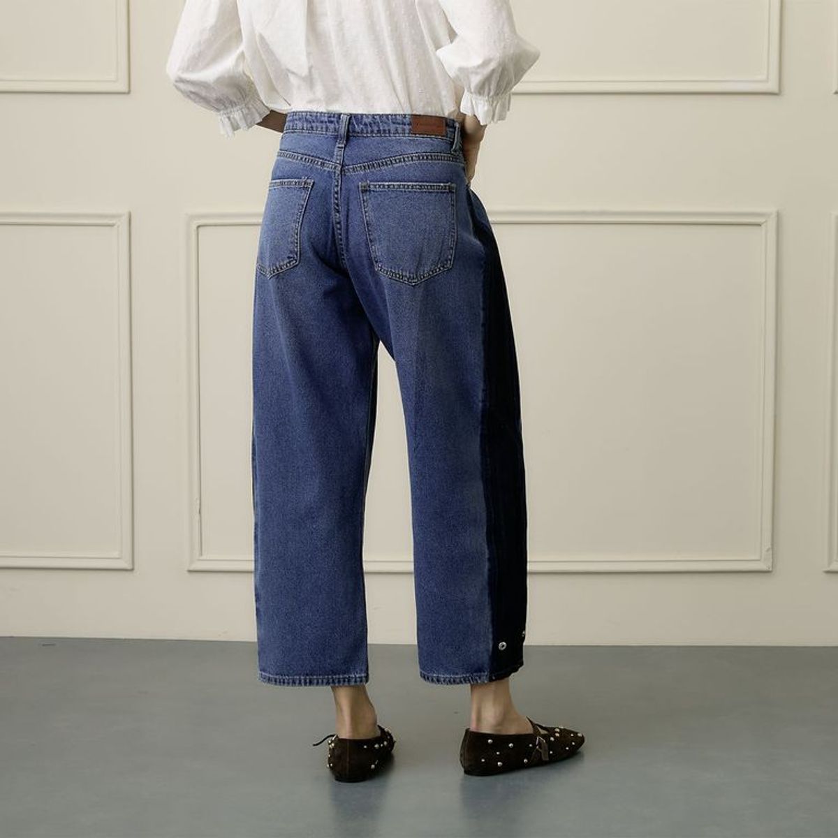 BASEMENT - Jean Balloon Mujer Tiro medio de Algodón Basement