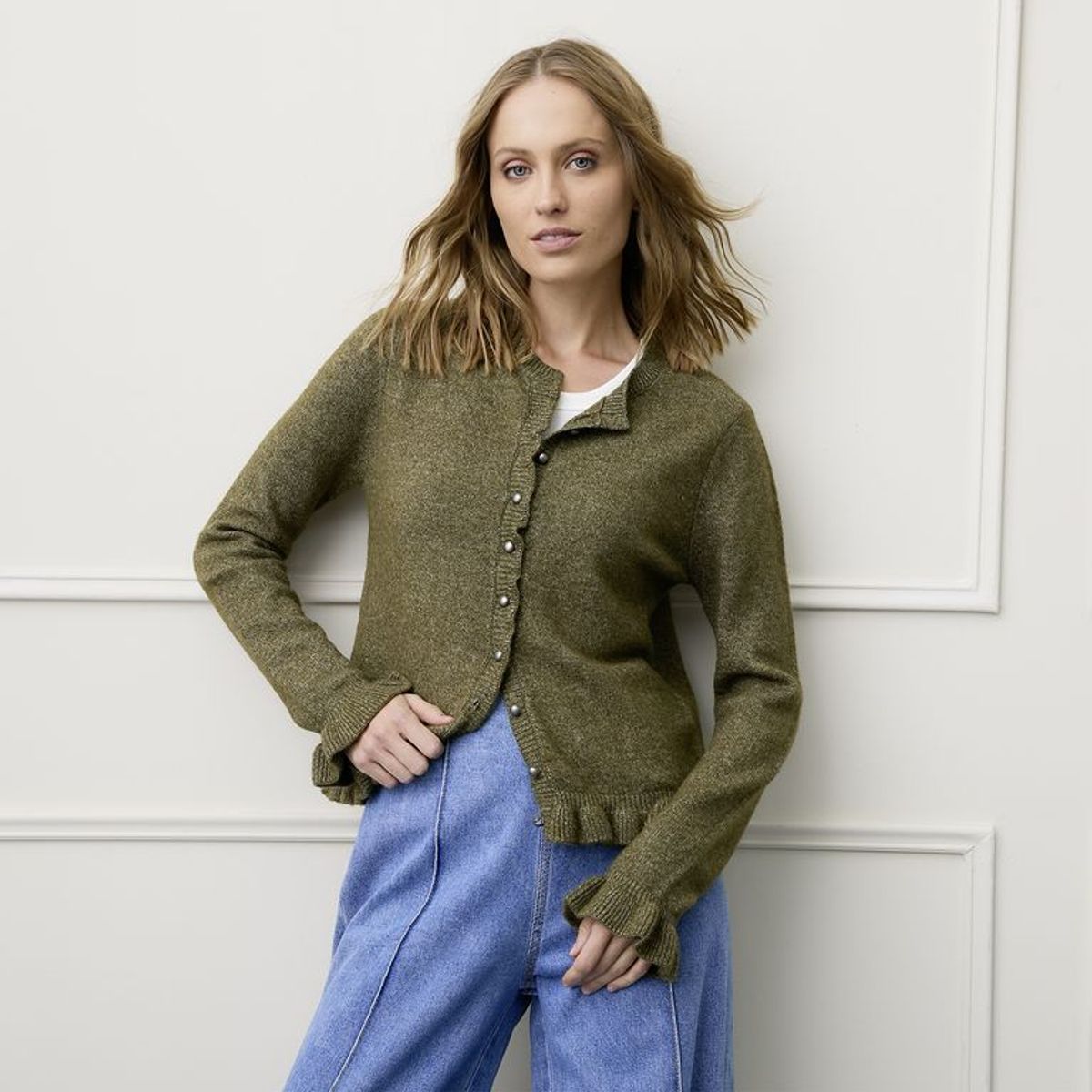 BASEMENT - Cardigan Mujer  de Algodón Basement
