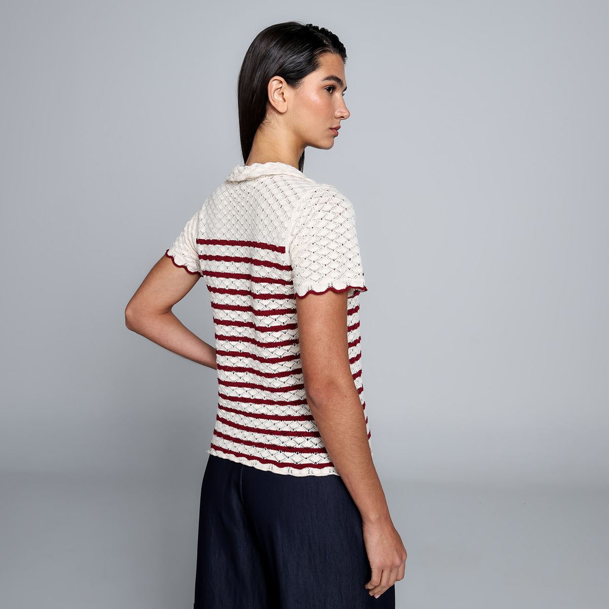 BASEMENT - Blusa Mujer Manga corta De Algodón Basement