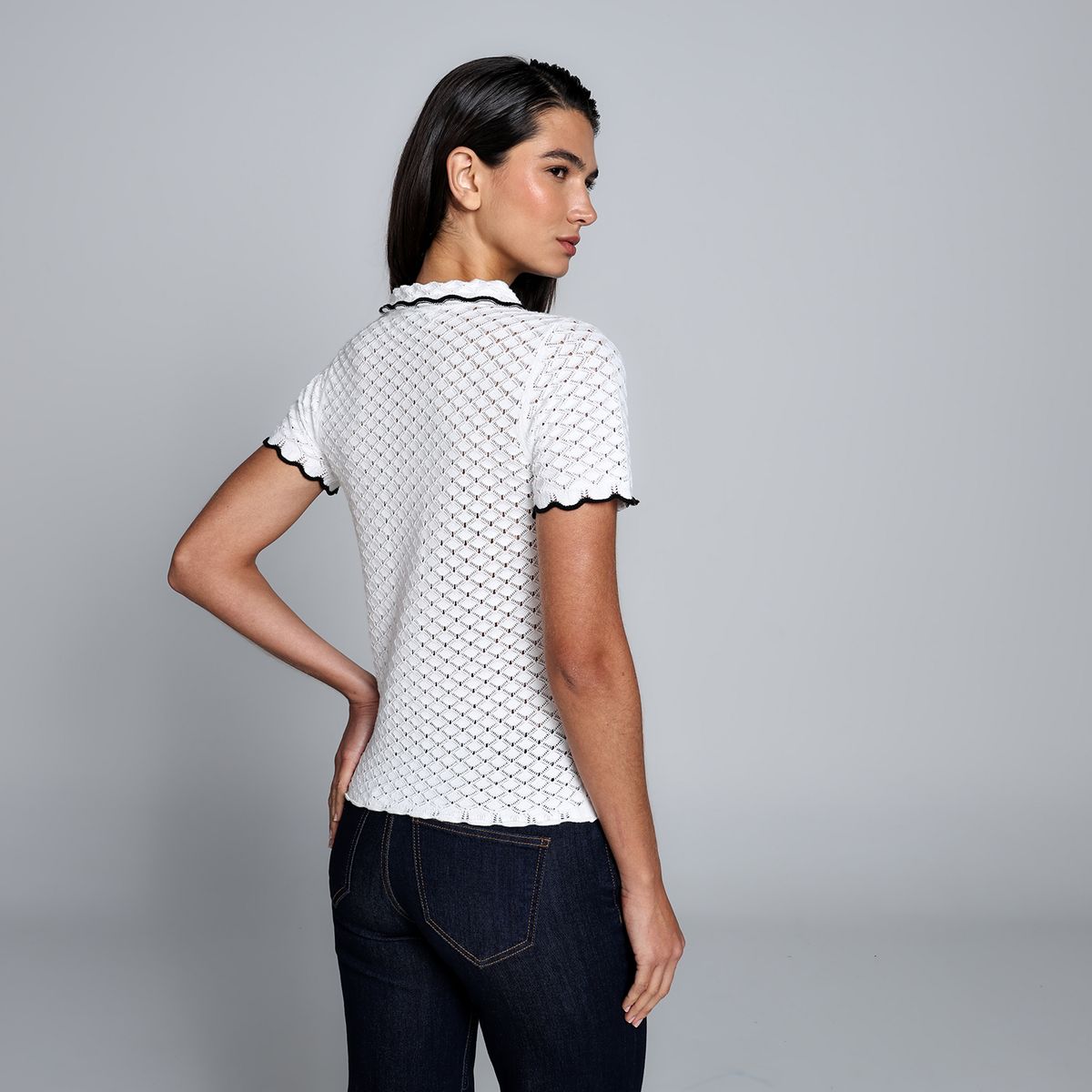 BASEMENT - Blusa Mujer Manga corta De Algodón Basement