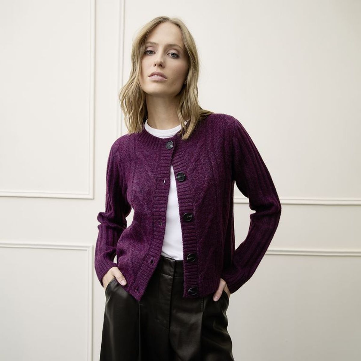 BASEMENT - Cardigan Mujer Tejido Basement