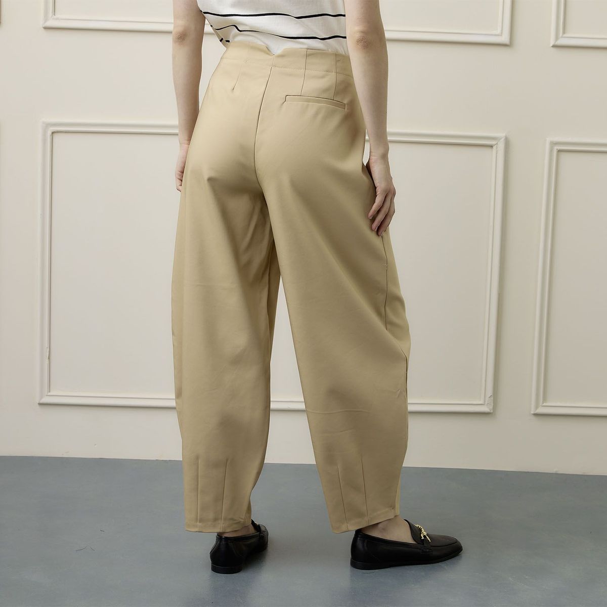 BASEMENT - Pantalón Balloon Mujer Tiro medio Basement