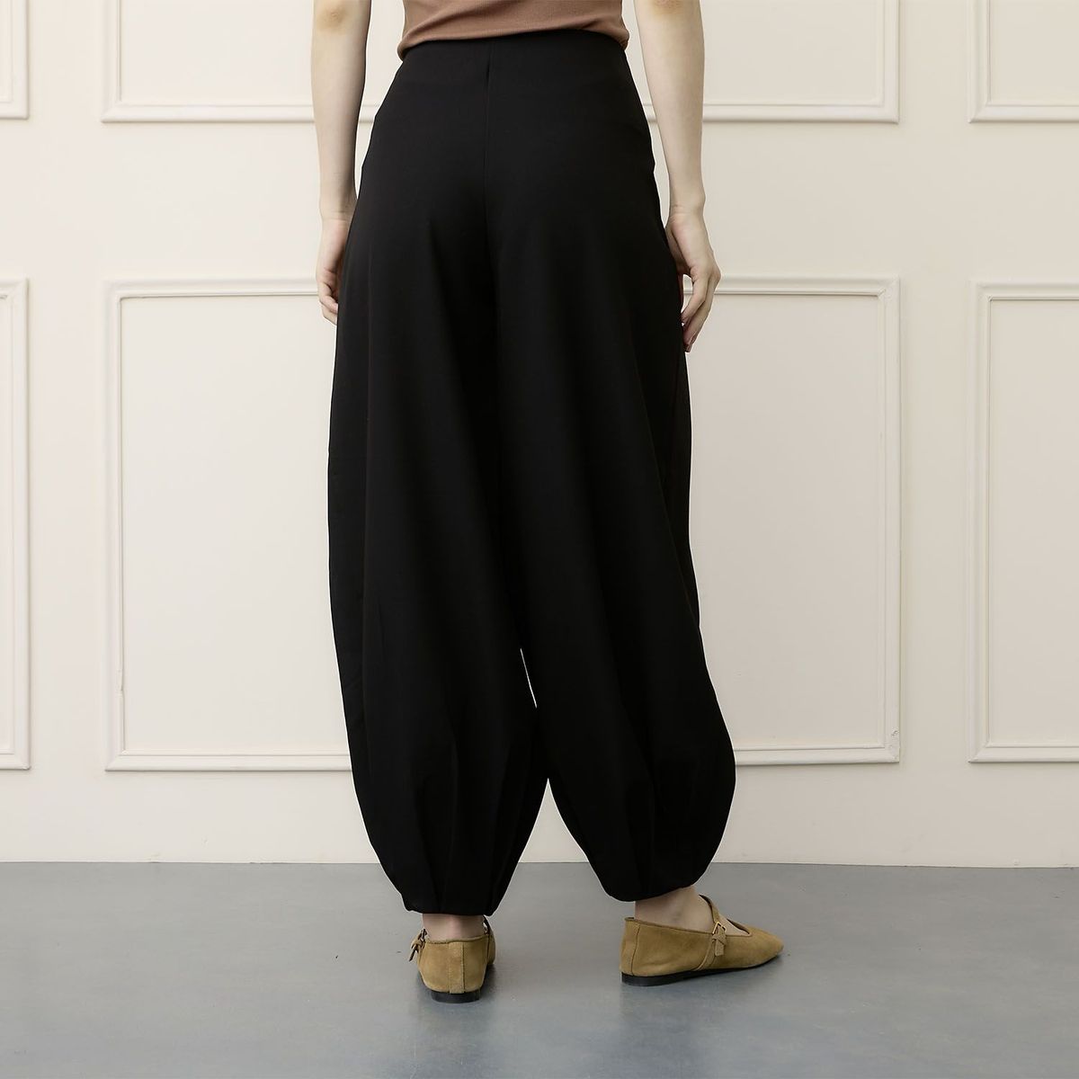 BASEMENT - Pantalón Balloon Mujer Tiro medio Basement