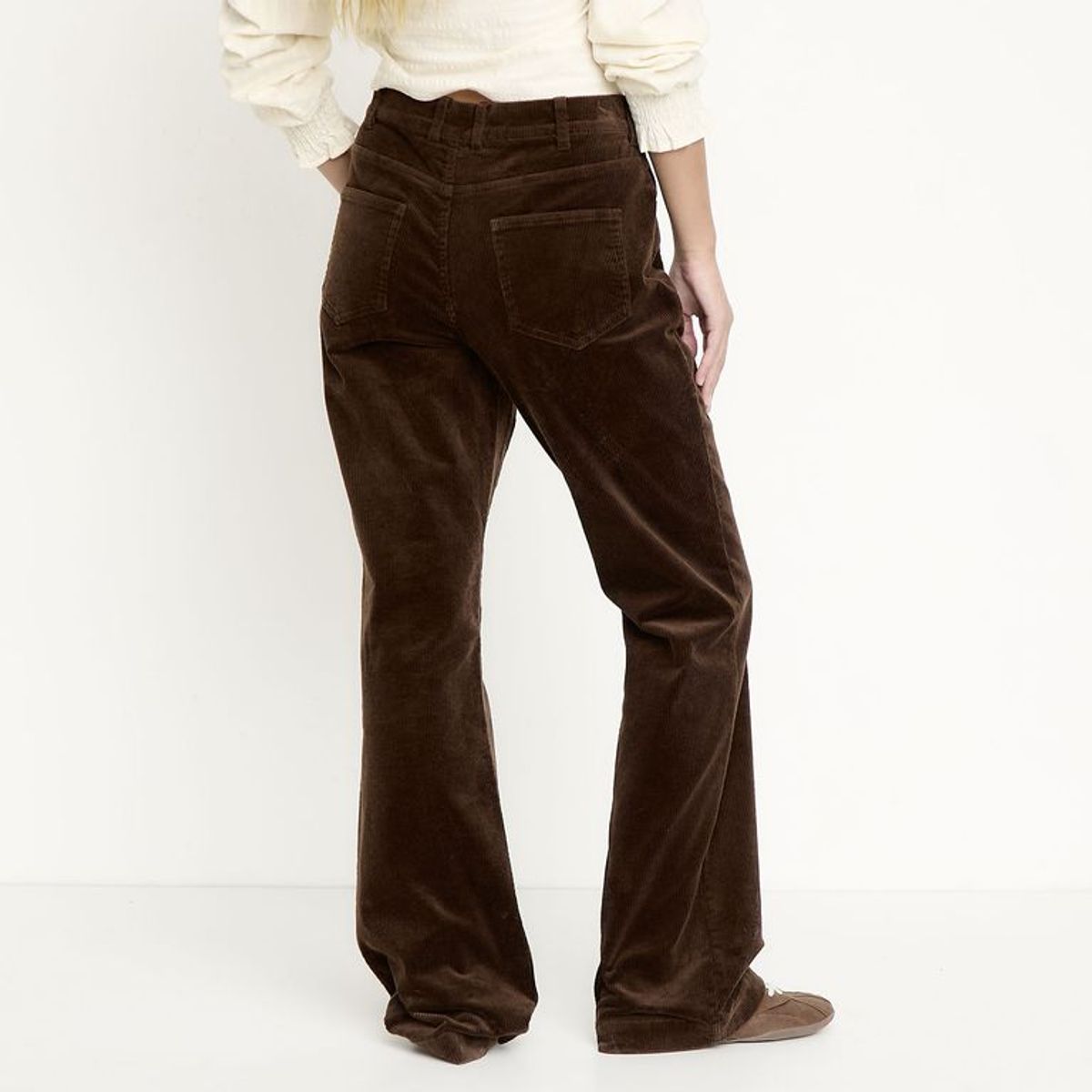 SYBILLA - Pantalón Flare Para Mujer De Algodón Sybilla