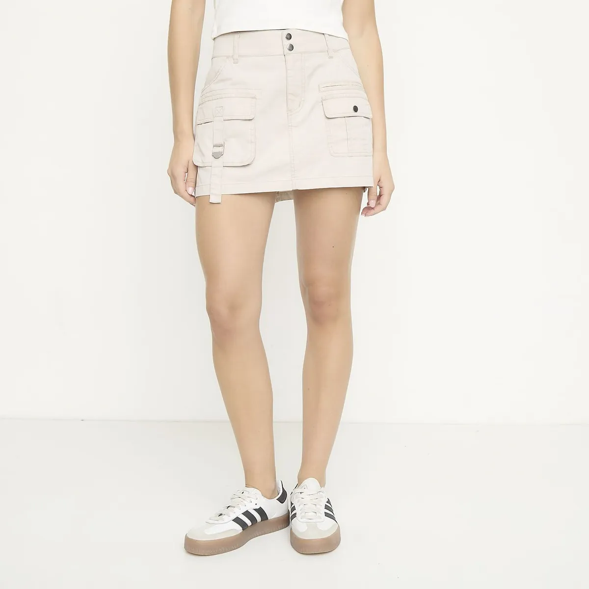 SYBILLA - Falda Cargo Mujer Tiro medio Sybilla