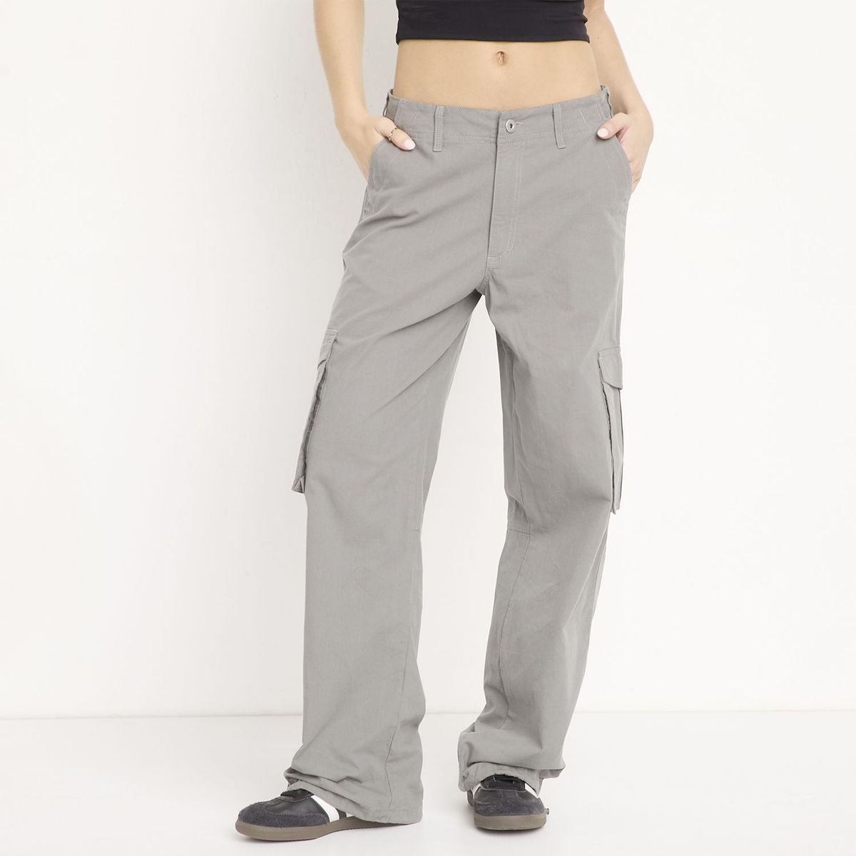 SYBILLA - Pantalón Cargo Mujer Tiro medio Sybilla