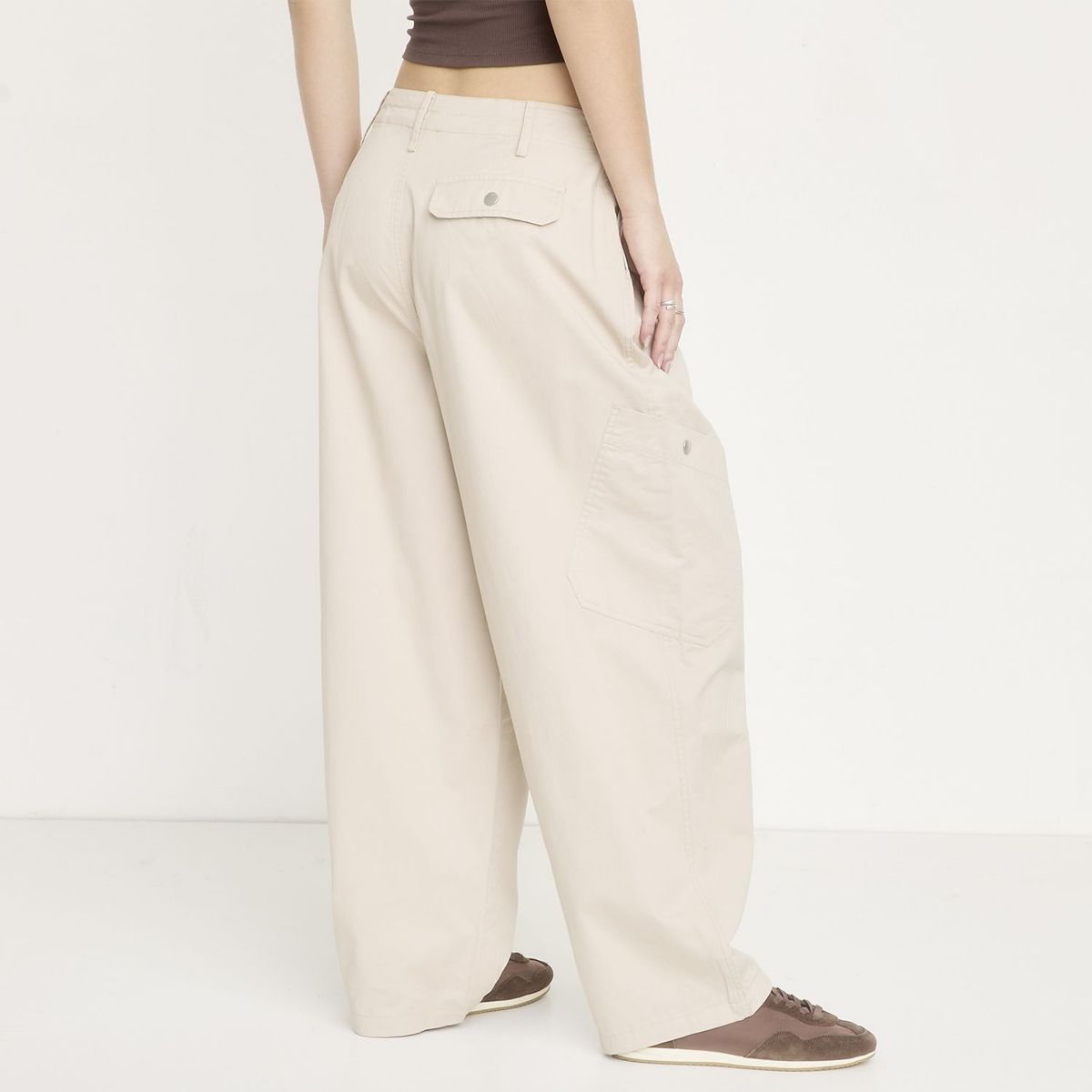 SYBILLA - Pantalón Cargo Mujer Tiro medio Sybilla