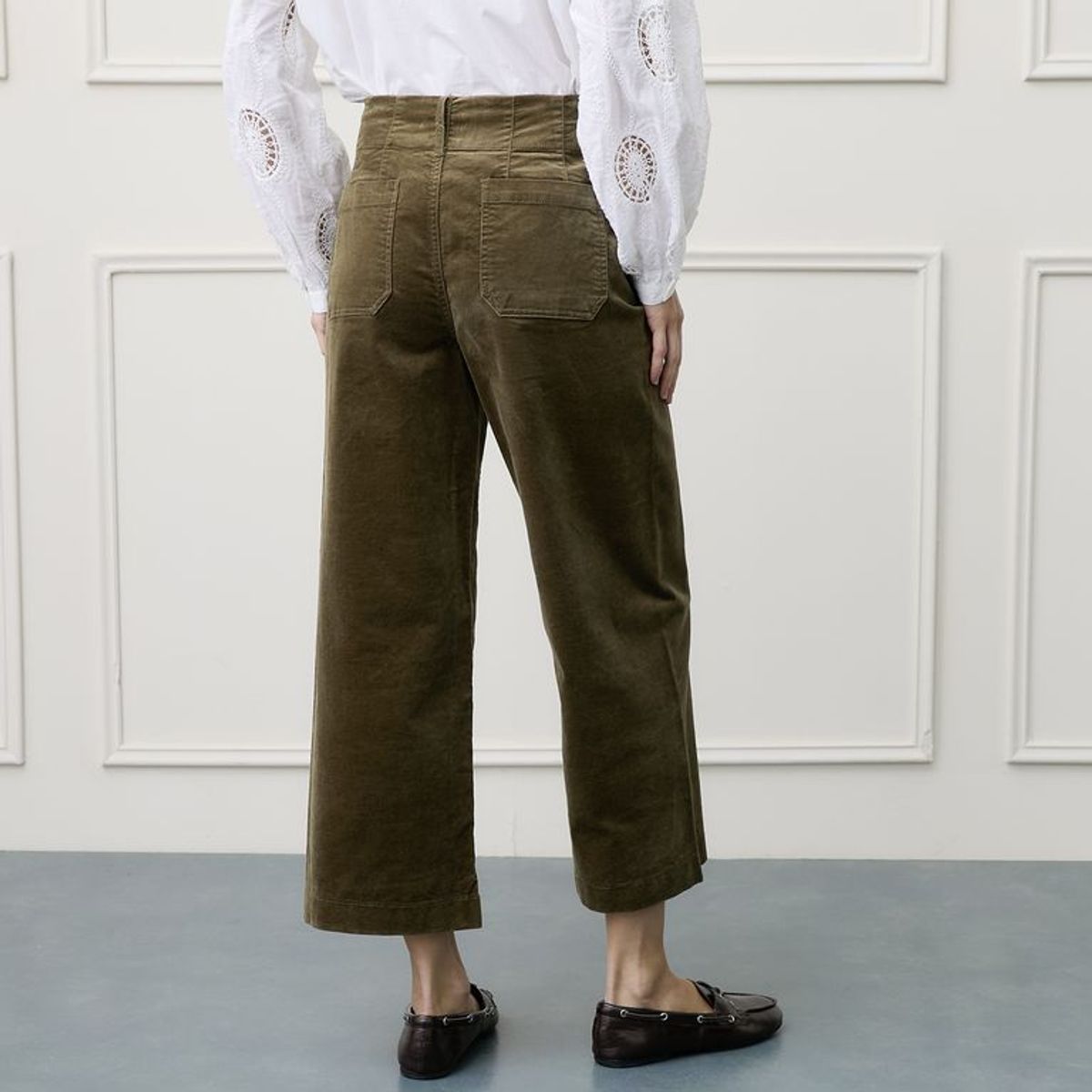 BASEMENT - Pantalón Capri Mujer de Algodón Basement
