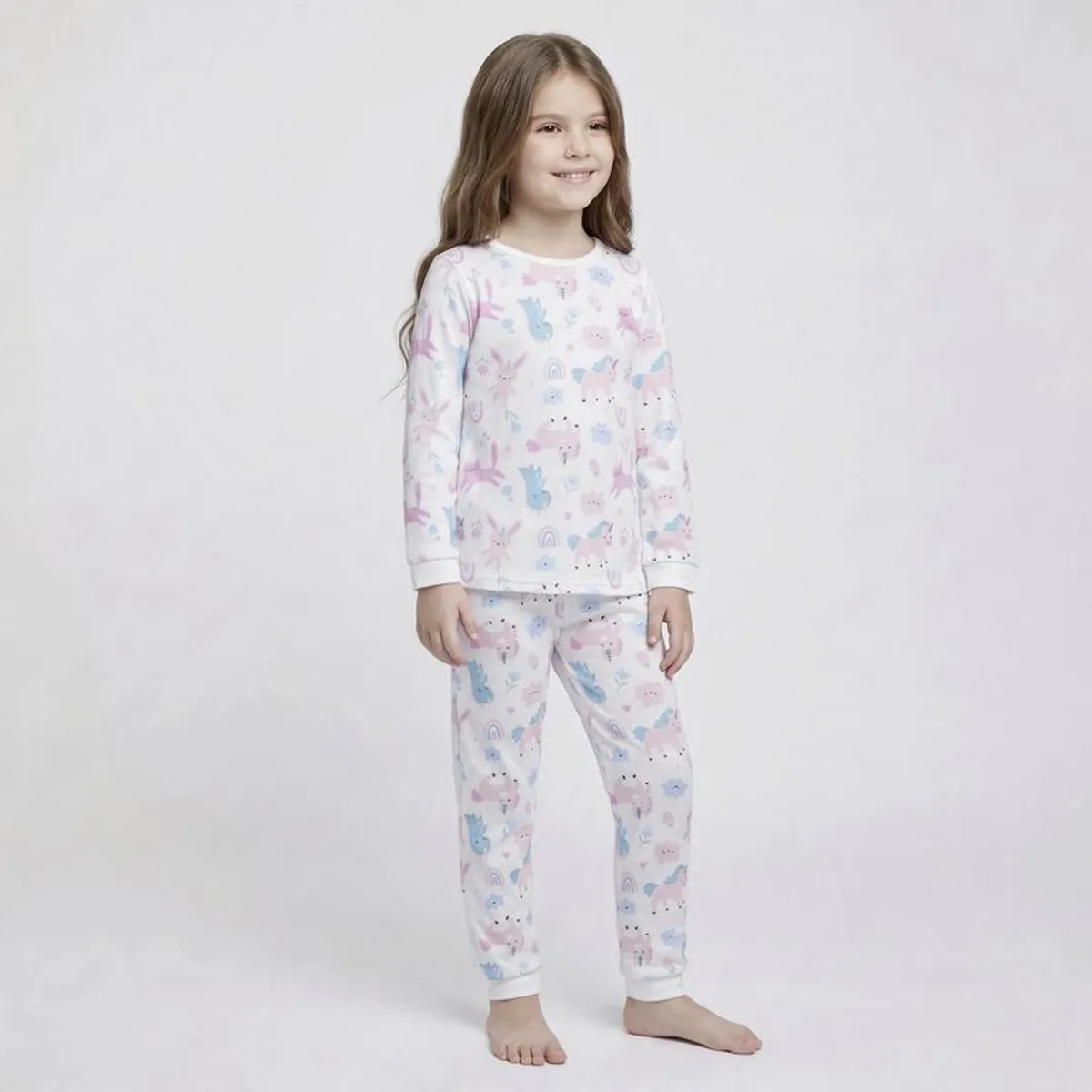 YAMP - Conjunto De Pijama Para Niña En Algodón Yamp