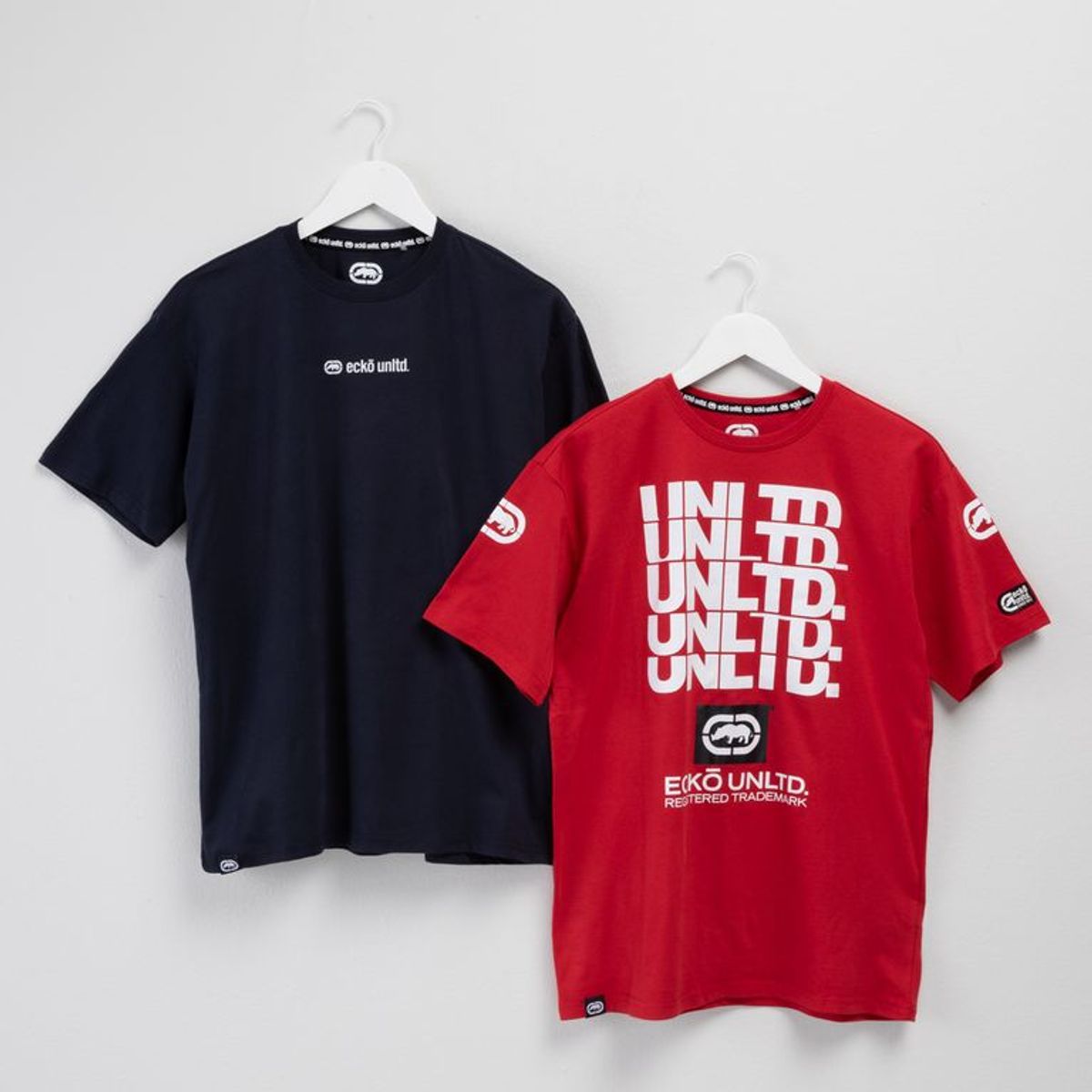 ECKO - Camiseta para Niño Pack de Dos Unidades Manga corta de Algodón Ecko