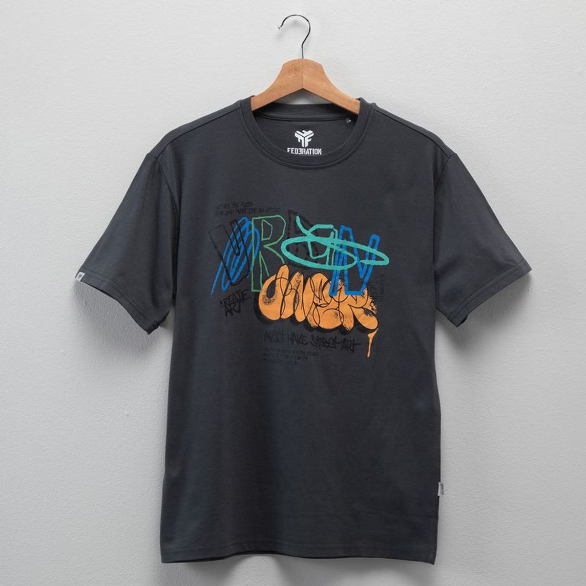 FEDERATION - Camiseta para Niño con Estampado de Algodón Federation