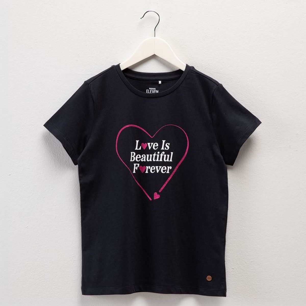 ELV - Camiseta para Niña Estampado Manga corta de Algodón Elv