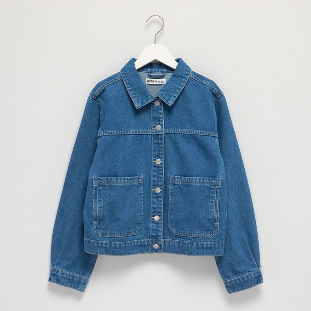 ELV - Chaqueta para Niña de jean de Algodón Elv