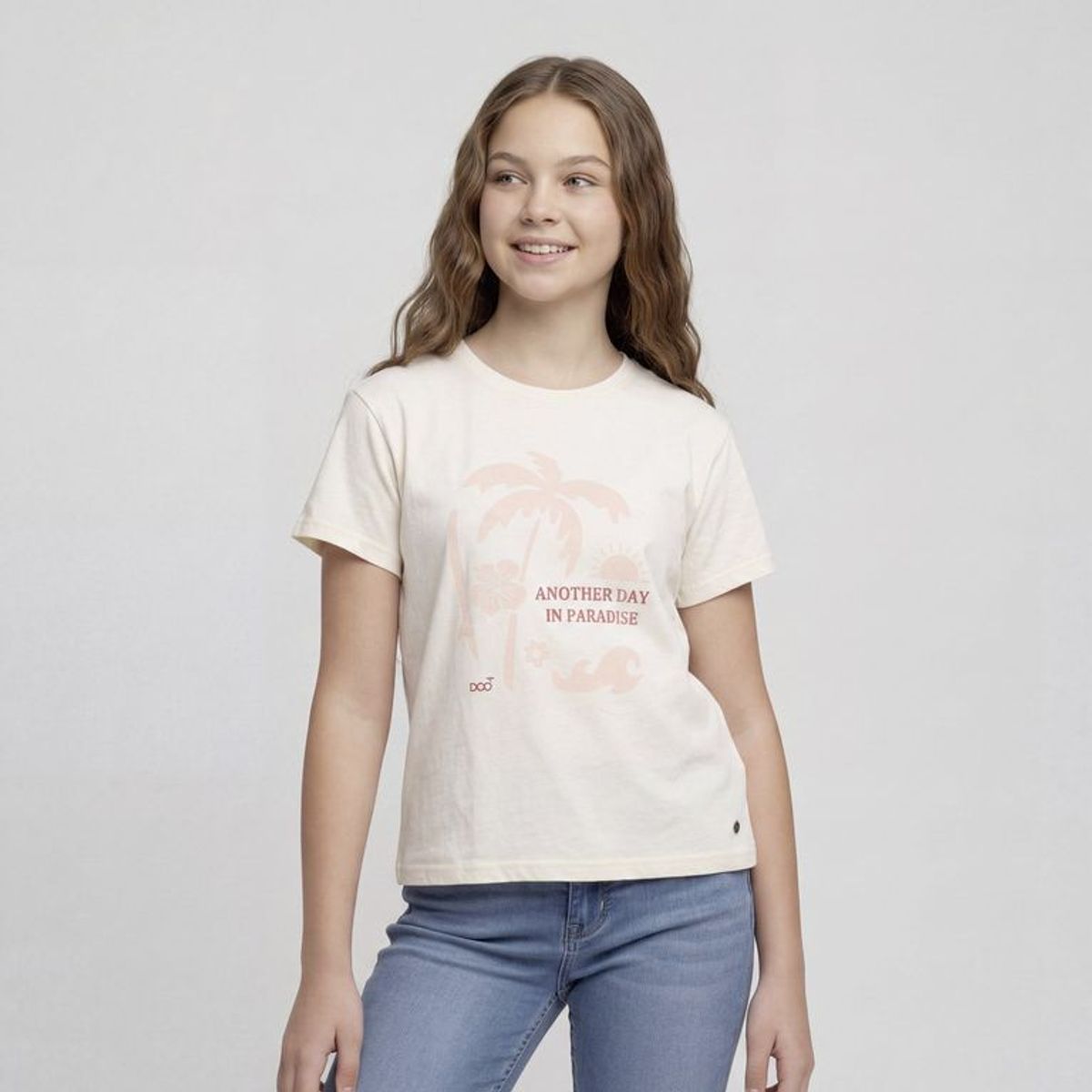 DOO AUSTRALIA - Camiseta para Niña con Estampado Manga corta de Algodón Doo Australia